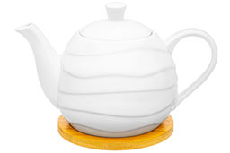 Чайник 900 л 21,5*13,5*14,5 см Айсберг волны на деревянной подставке - Elan gallery фото 9