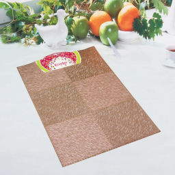 Цена за 3 шт. Салфетка на стол 30*45см "Спокойствие" розовое золото