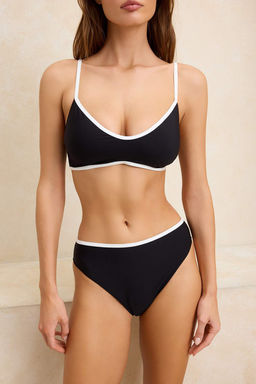 Siyah Biyeli Bralette Yuksek Bel Bikini Tak?m? TBESS26BT00001 - Trendyolmilla фото 7