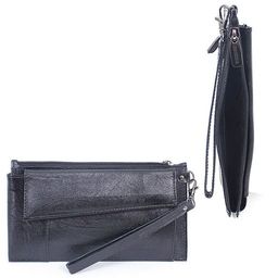 Портмоне мужское Premier-H-35-02 натуральная кожа 2 отд, 5 карм, рем-петля, черный игуана (100) 195204