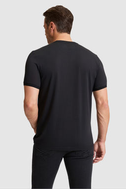 Erkek Siyah Regular Fit Bisiklet Yaka Ti__rt - U.s. polo assn фото 5