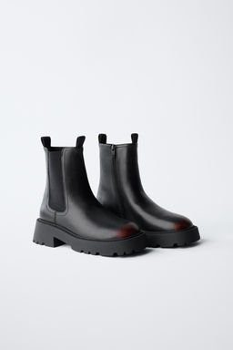 BRUSHED ANKLE BOOTS