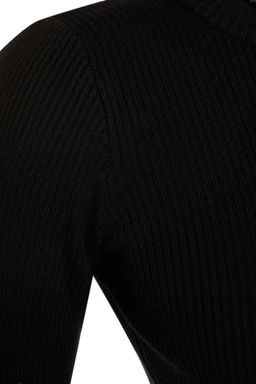 TRENDYOLMILLA Kahverengi Midi Triko Bisiklet Yaka Elbise TWOAW21EL0422 фото 19