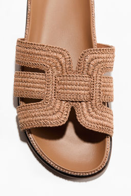 Sandalias en paja trenzada - H&m фото 5