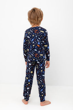 К 1552/24/космические ракеты на гл.синем пижама дет