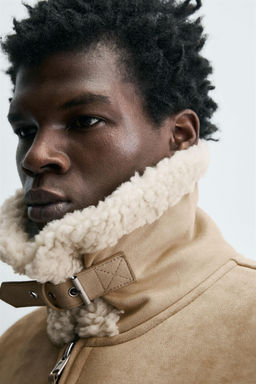 DOUBLE-FACED FAUX SUEDE JACKET - Zara фото 4