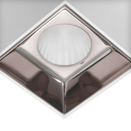 Светильник «Кубик» LED 4000К 10 Вт DIM220 белый кофе 7.5×7.5×9.5 см