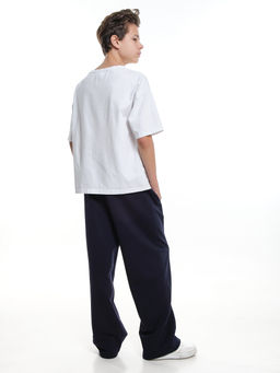 Стильные брюки для мальчика 22-7649 синий - Mini maxi фото 6