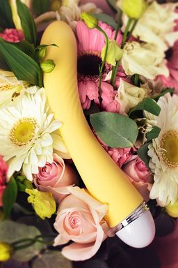 Вибратор Flovetta by Toyfa Calla, силикон, желтый, 22 см
