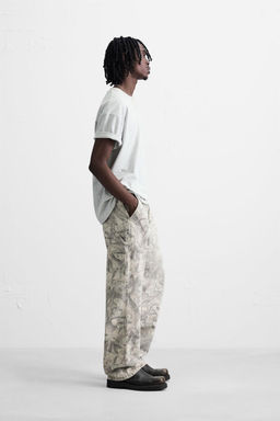 ABSTRACT PRINT CARPENTER TROUSERS - Zara фото 4