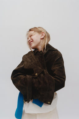 100% LEATHER JACKET - Zara фото 10