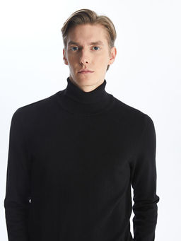 Bal?k?? Yaka Uzun Kollu Erkek Triko Kazak