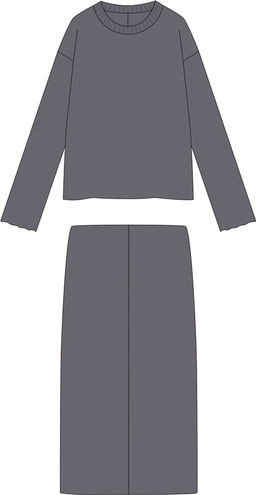 свитшот+юбка 2ЖСЮ5803301