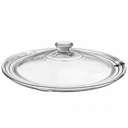 "Боркам (Borcam)" Крышка стеклянная жаропрочная д24-26-28см, д28см, h7см, стеклянная ручка, Pasabahce (Турция)