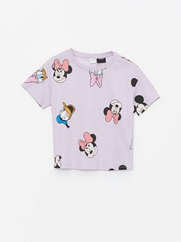 Bisiklet Yaka Minnie Mouse Bask?l? K?sa Kollu K?z ?ocuk ?ortlu Pijama Tak?m? - Waikiki фото 2