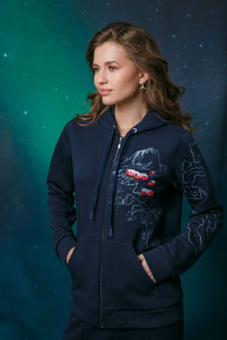 Толстовка на молнии женская Lofoten Landscape