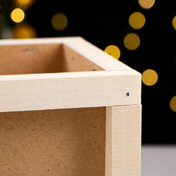 Подарочная коробка «Бандероль», 20×16×15 см, деревянная, с гвоздями и верёвкой