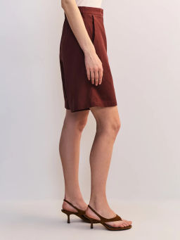 Шорты из вискозы и хлопка с отворотами ZR2605012116-21 / Zarina