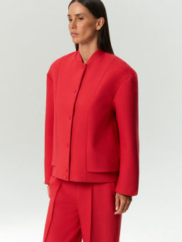 ЕМКА / Бомбер из костюмной ткани