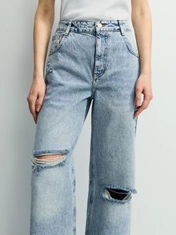 Джинсы wide leg с высокой посадкой / Zarina  фото 5