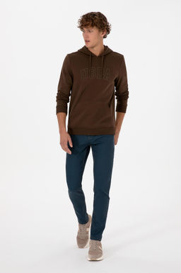 Erkek Kahverengi Basic Sweatshirt Sepette S_rpriz _ndirim - U.s. polo assn фото 4
