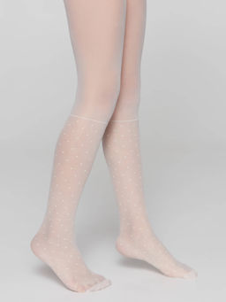 CONTE Колготки с имитацией гольфов в горошек MILANA milk - Conte elegant фото 4