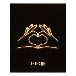 Комплект тетрадей из 5 штук, 48 листов в клетку Calligrata «Neon», обложка мелованный картон, УФ-лак, блок офсет