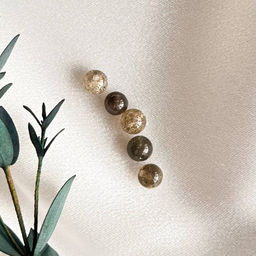 Бусины для рукоделия из Кошачьего глаза (5 шт)