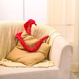 Мягкая игрушка Змея. Кобра, 55 см, цвет красный - Simaland фото 5