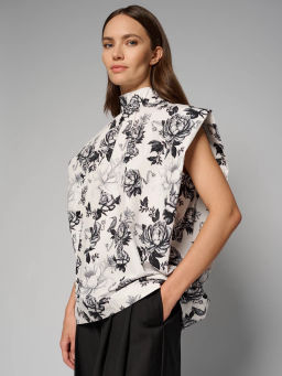 Блузка женская 12521-33084 white/black