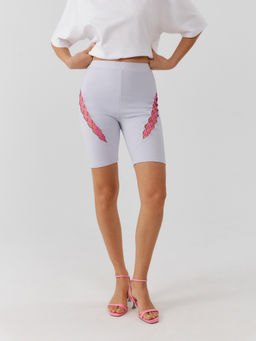 10200420114 Шорты жен. Prikly светло-сиреневый - Concept club фото 2