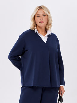 Джемпер женский KATHARINA KROSS KK-JP-0027-3T-AH-т.синий  фото 7