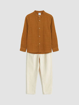 Hakim Yaka Erkek ?ocuk G?mlek ve Pantolon