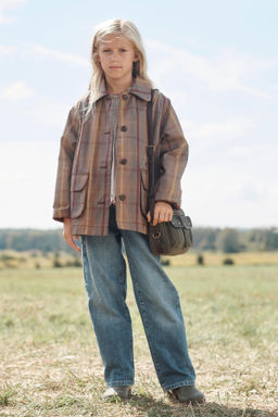 LIMITED EDITION CHECK WAXED COAT