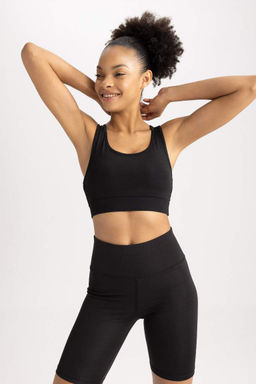 Спортивный бюстгальтер DeFactoFit с воротником-халтером  фото 3