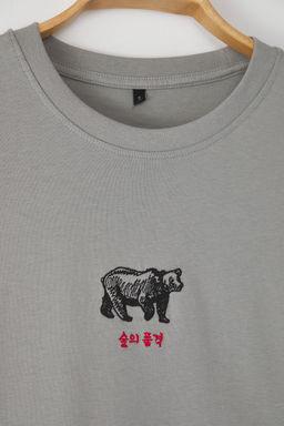TRENDYOL MAN Siyah Oversize/Genis Kesim Geyik Nak?sl? %100 Pamuklu T-Shirt TMNSS24TS00055 - Trendyolmilla фото 4