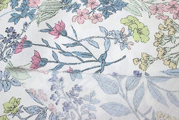 Сатин Ароматное цветение , ш.2.35м, хлопок-100%, 110гр/м.кв - Купава фото 5