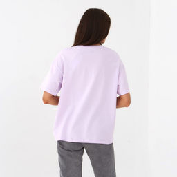 Футболка женская MIST basic, размер 44-46, лиловая
