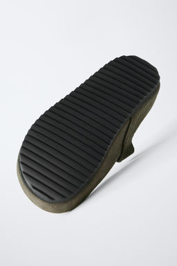 SPLIT SUEDE T-BAR CLOGS - Zara фото 6