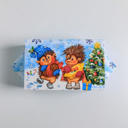 Цена за 5 шт. Сборная коробкаконфета Весёлого Нового года!, 14 22 8 см - Дарите счастье фото 3