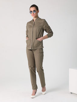 25214 Жакет т.оливковый