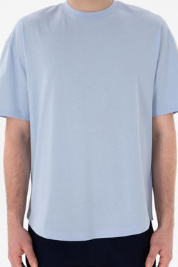 Erkek Long Fit Bisiklet Yaka A__k Mavi Basic Ti__rt Sepette S_rpriz _ndirim - U.s. polo assn фото 7