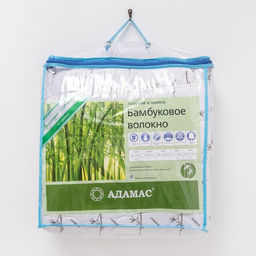 Одеяло всесезонное Адамас Бамбук, размер 140х205 5 см, 300гр/м2, чехол тик, цвет микс  фото 4