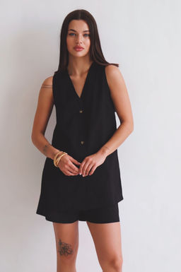 Martichelli Костюм хлопковый летний чёрный  фото 3