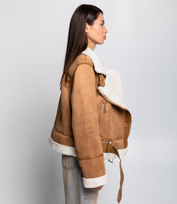 Куртка-дублёнка #БШ6575, карамель