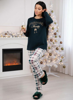 Пижама, футер 2-х нитка с начёс - Малина фото 3