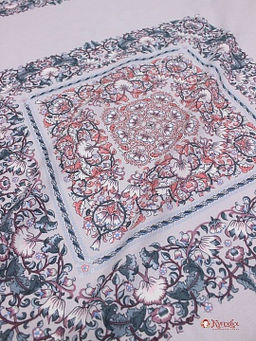 Перкаль Илона (Гол.платок 0.74м*0.81м) цв.св.серо-сиреневый, ш.1.5м, хлопок-100%, раппорт 81см