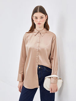 Saten Kad?n G?mlek Tunik