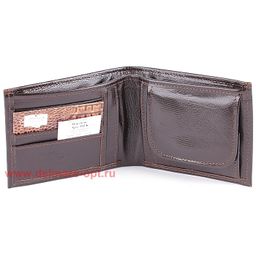 Портмоне мужское Cayman-303к натуральная кожа 2 отд, 8 карм, коричневый игуана (77) 117586  фото 4