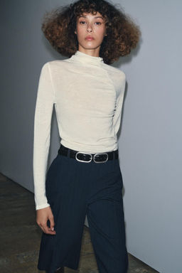 100% WOOL GATHERED TOP - Zara фото 2